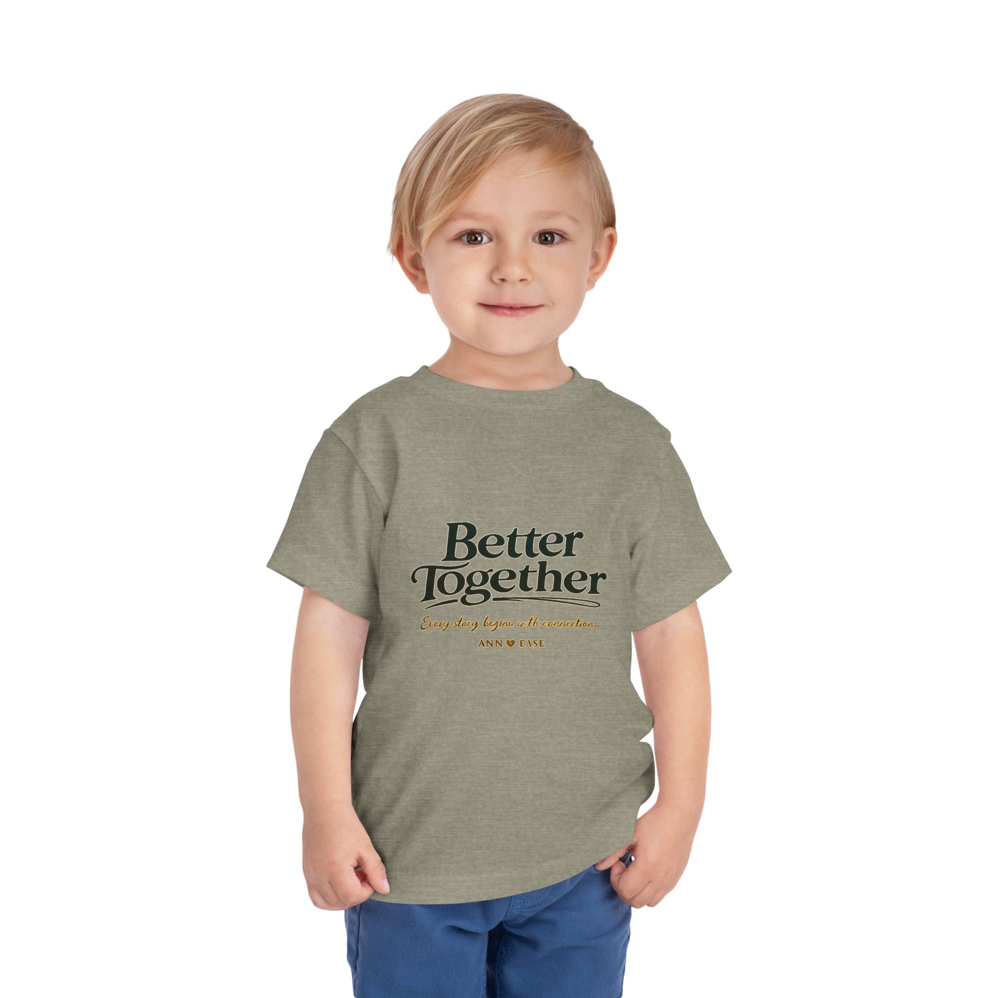 Toddler Tee — “Better Together” Cottage Garden Design