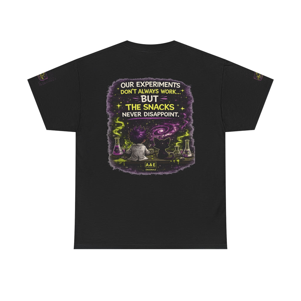 Zyx & Void Cat Science Crew T‑Shirt — "Overthinking Everything Together"