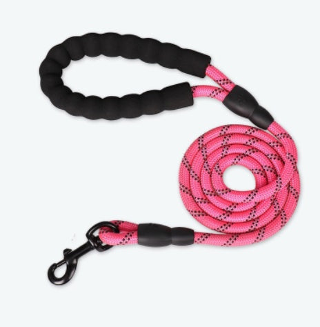 Correa Reflectante de Nailon para Perro — 6 Colores, 9 Opciones de Tamaño