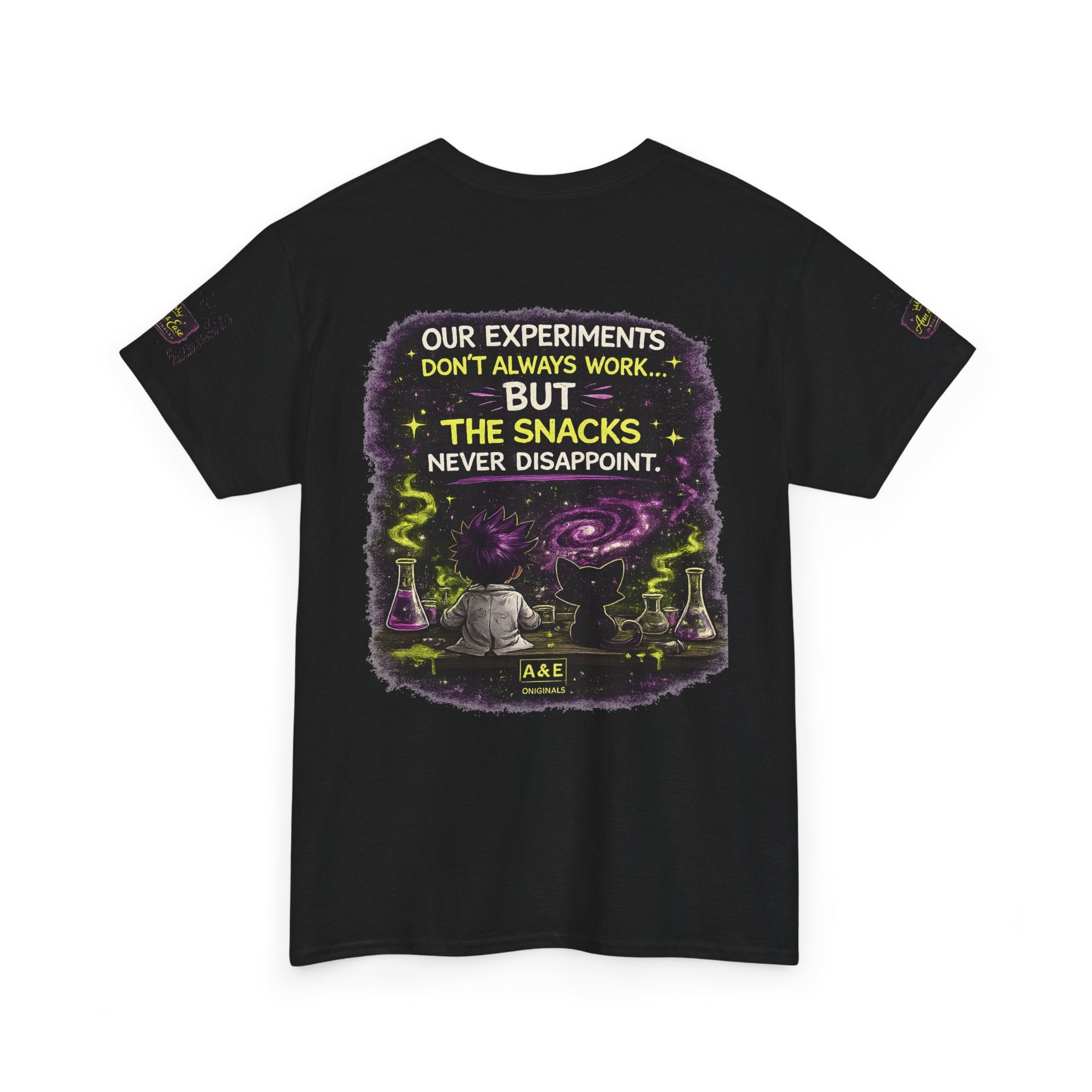 Zyx & Void Cat Science Crew T‑Shirt — "Overthinking Everything Together"