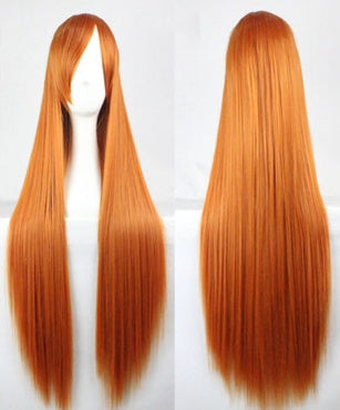 Peluca Lisa para Cosplay de 100 cm – Peluca Larga Teñible para Fiesta | 18 Colores