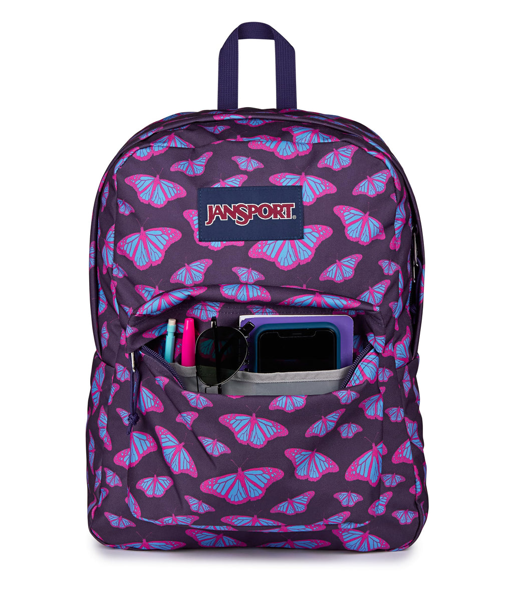 JanSport SuperBreak One Backpacks - Durable, Lightweight Bookbag with 1 Main Compartment, Front Utility Pocket with Built-in Organizer - Premium Backpack, Black