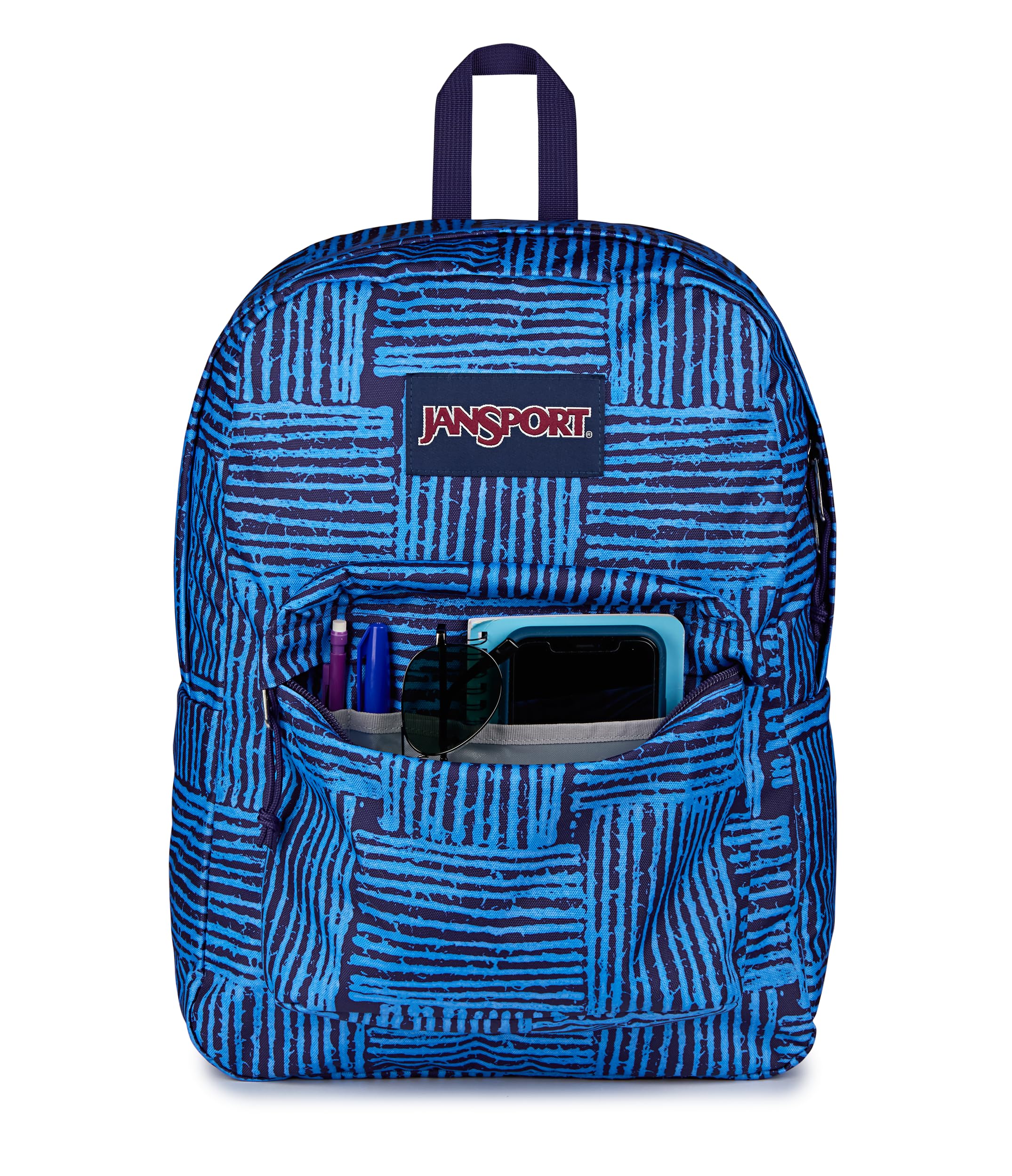 JanSport SuperBreak One Backpacks - Durable, Lightweight Bookbag with 1 Main Compartment, Front Utility Pocket with Built-in Organizer - Premium Backpack, Black