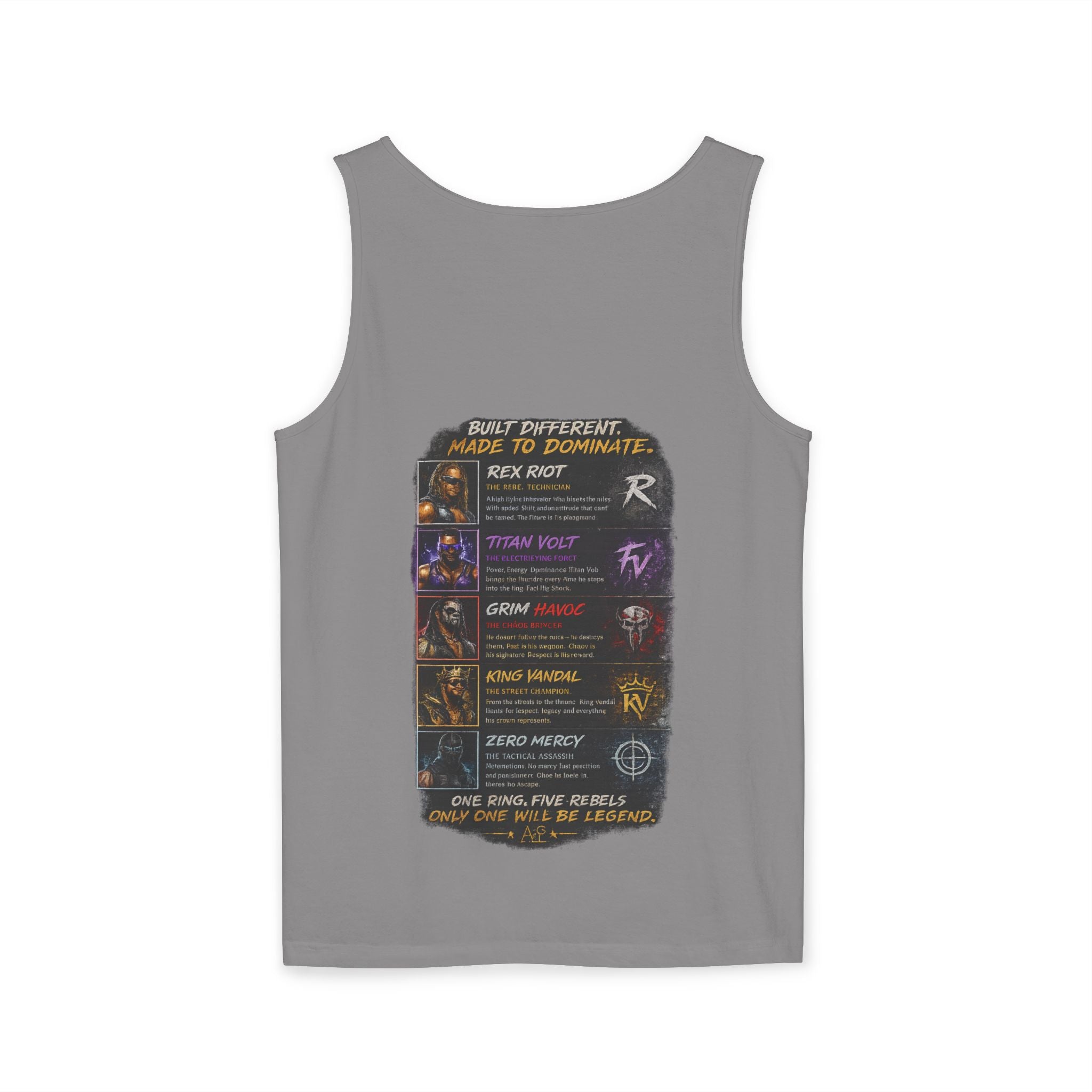 Ring Rebels Tank Top — Vintage Wrestling Crew Graphic
