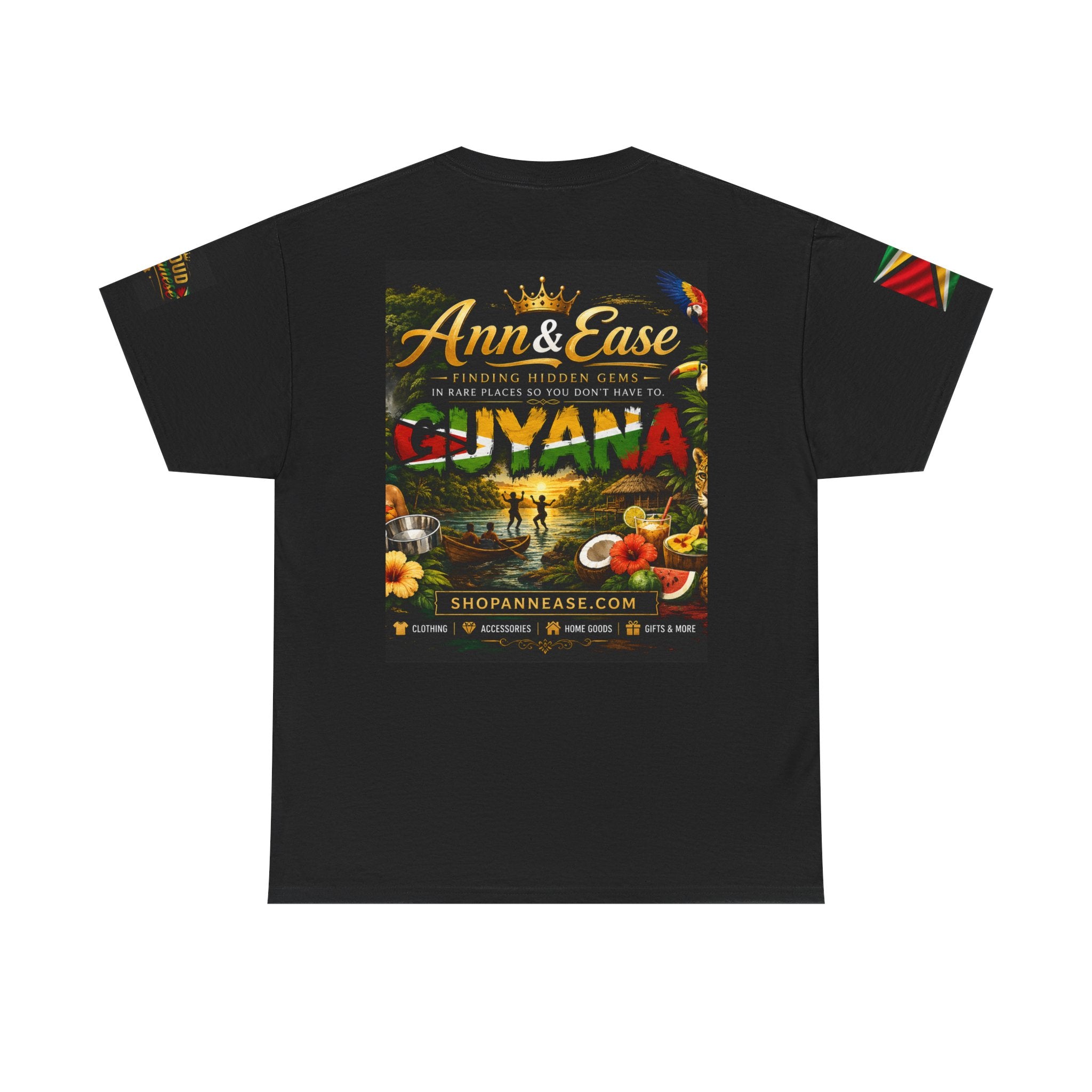 Guyana Travel Tee — Ann & Ease 'Finding Hidden Gems' Caribbean Vacation Shirt