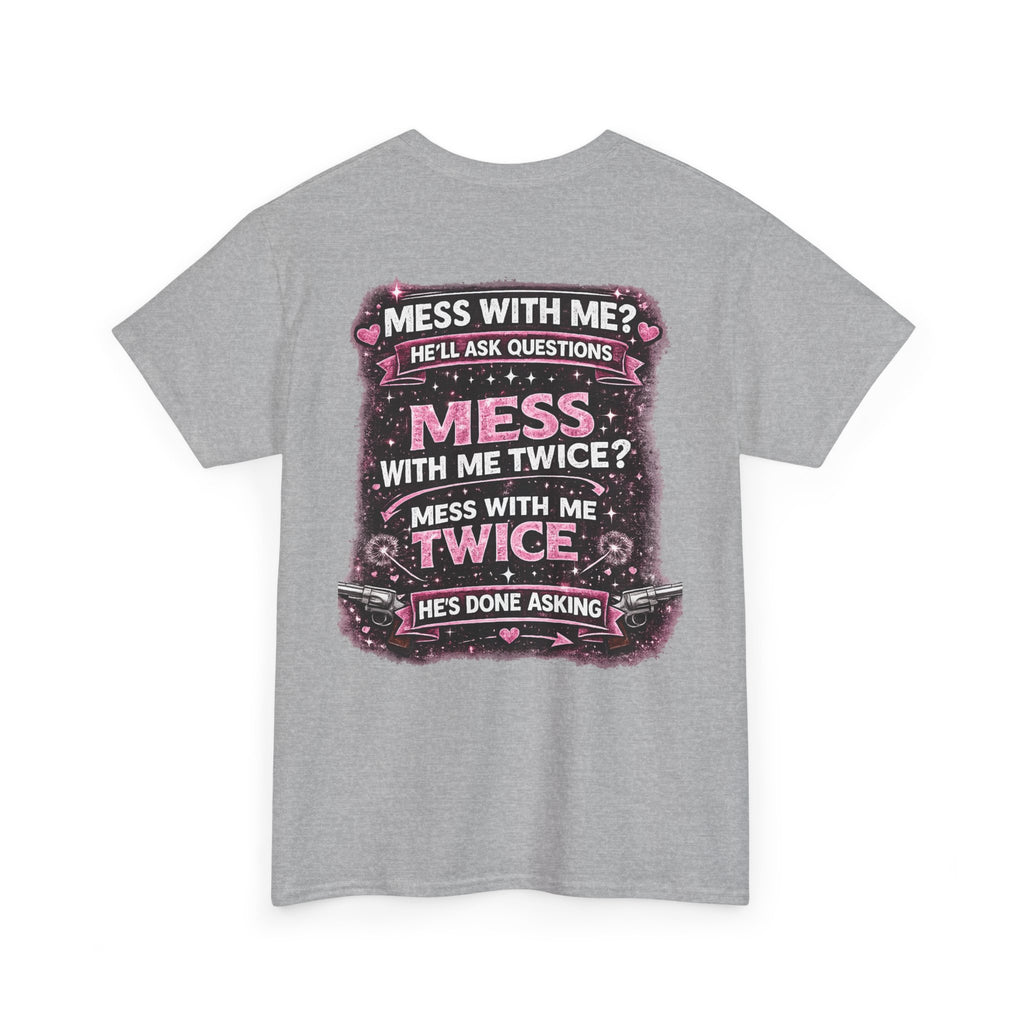 T-Shirt — "Lucky Daughter, Crazy Dad" Protective Dad Graphic Tee