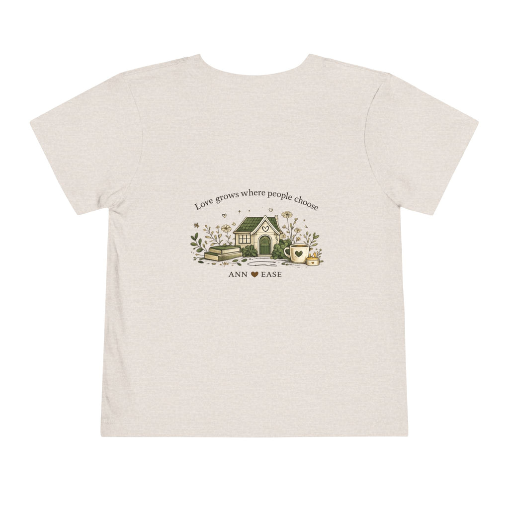 Toddler Tee — “Better Together” Cottage Garden Design