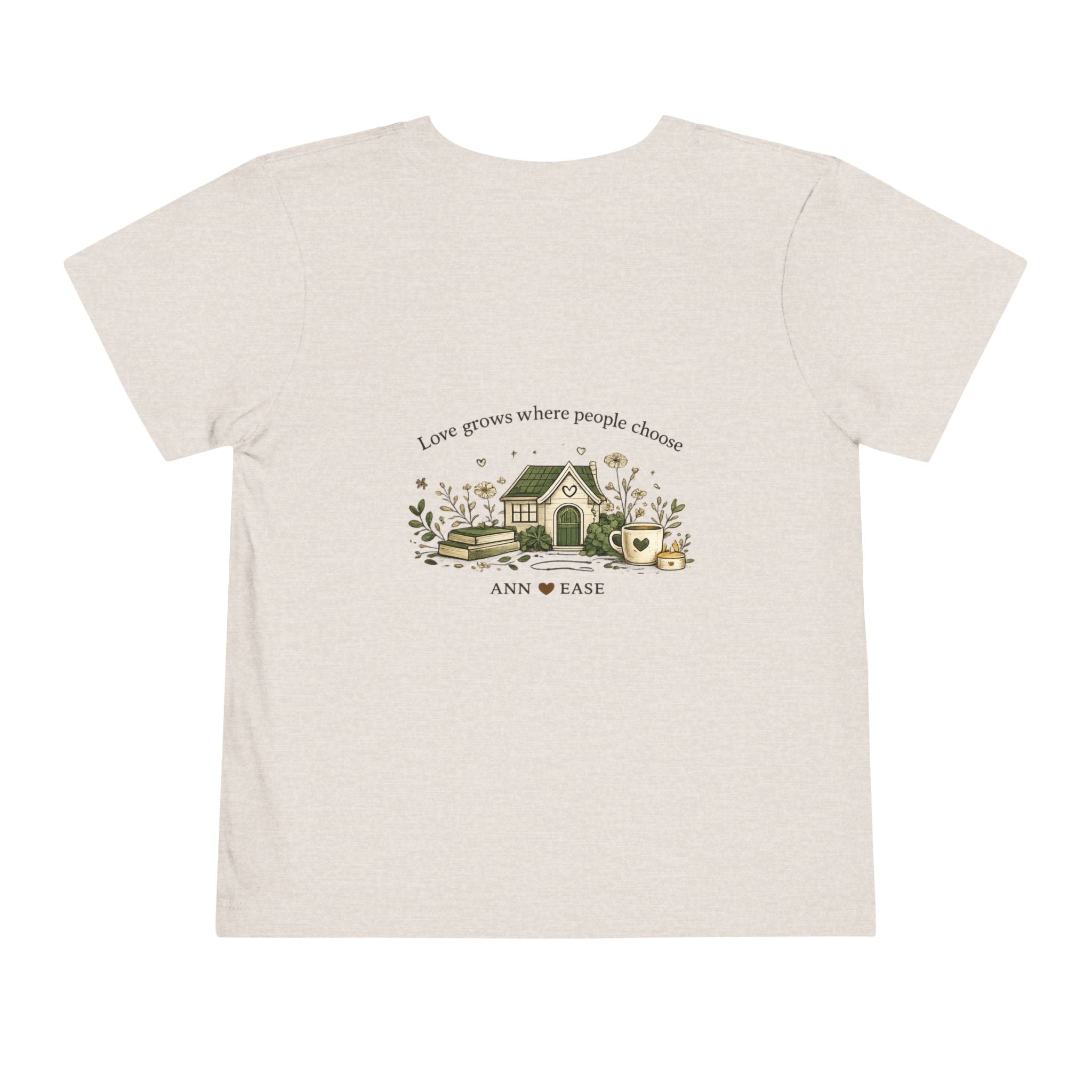 Toddler Tee — “Better Together” Cottage Garden Design