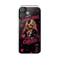 Slim Phone Case — "Pretty Dangerous, Cute But Cursed" Gothic Pop Art Phone Cover