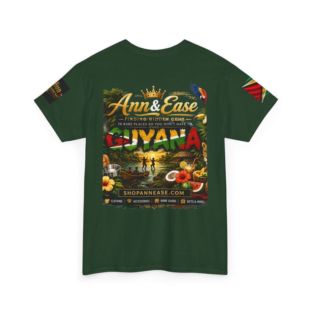Camiseta de viaje Guyana — Ann & Ease "Encontrando joyas escondidas" Camisa de vacaciones caribeñas