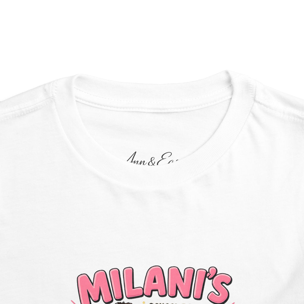 Personalized Toddler Tee — "Milani's School Days" Cute Smart Sassy Graphic Shirt