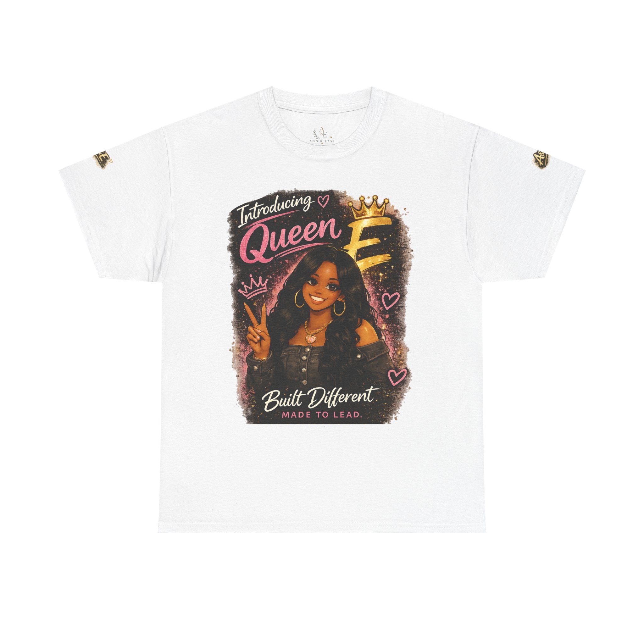 Camiseta — Camiseta gráfica afrocéntrica "Introducing Queen E" — Hecha diferente, Buenas vibraciones