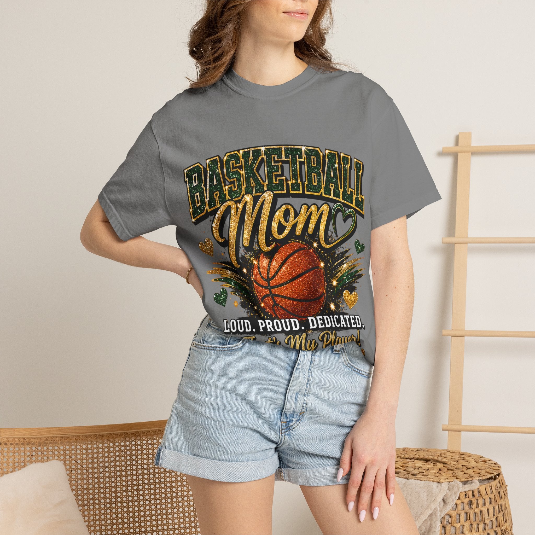 Basketball Mom T-Shirt — Loud, Proud, Dedicated