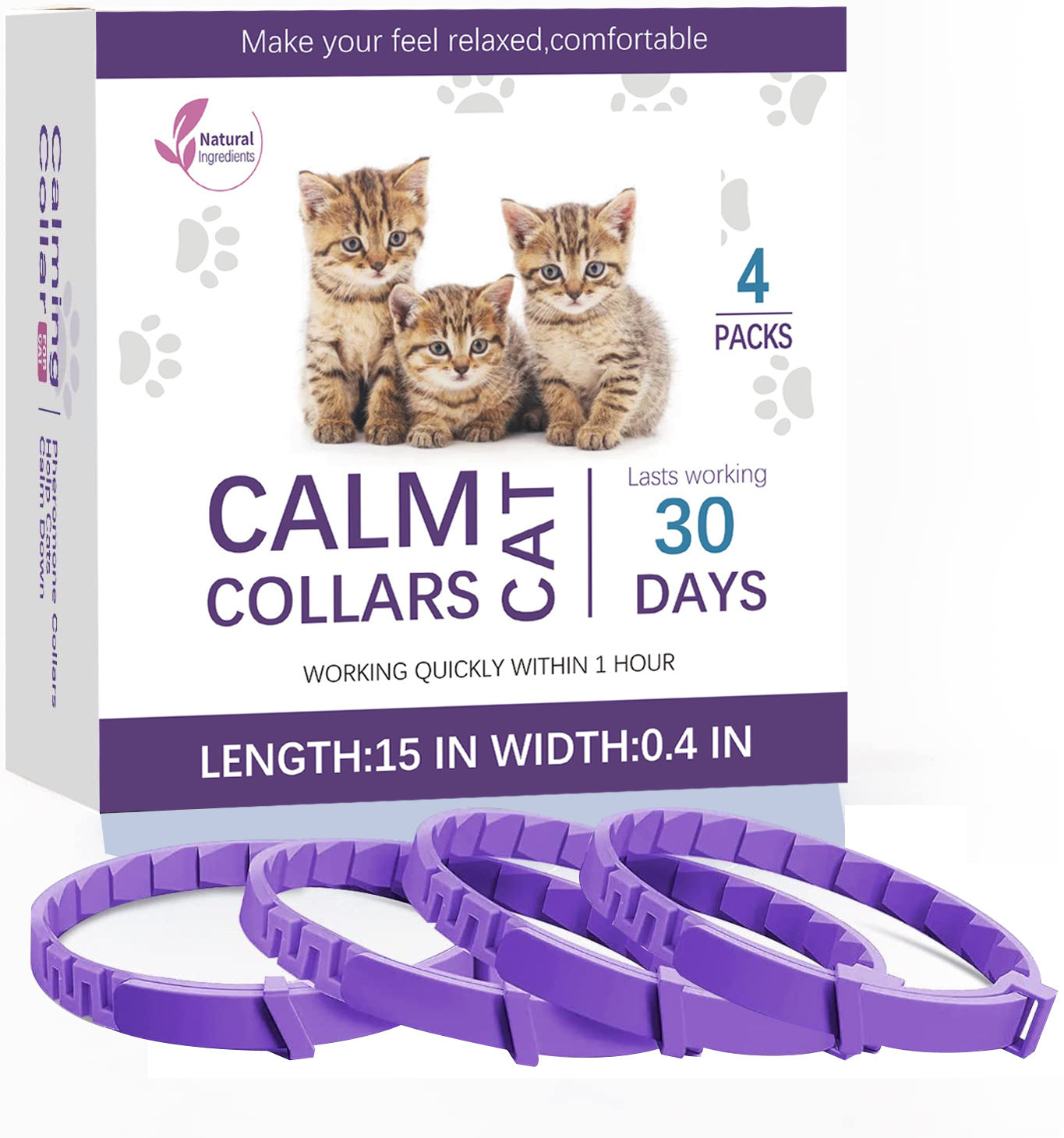 Collar calmante para mascotas Paquete múltiple — Gatos y perros