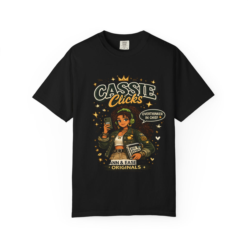 Graphic T-Shirt — “Cassie Clicks” Motivational Crewneck