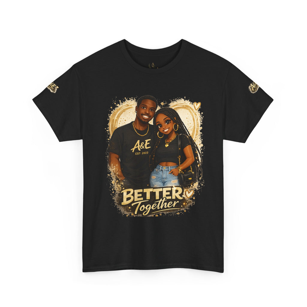 Better Together Couples Tee — "Different Vibes, Same Soul" Graphic T-Shirt
