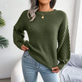 Women’s lantern sleeve knit sweater