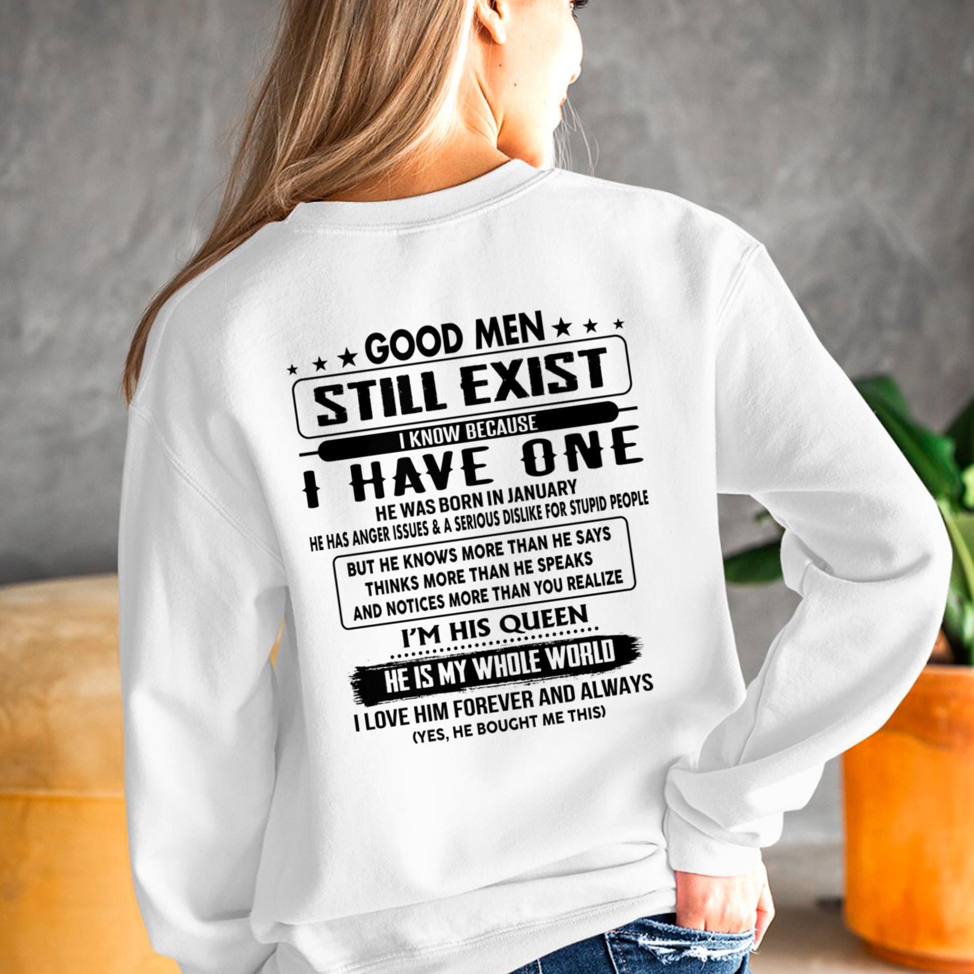 January - Good men Still Exist - gift for your girlfriend, wife from Husband - NGHL01 (SKU-GMSAU-01)