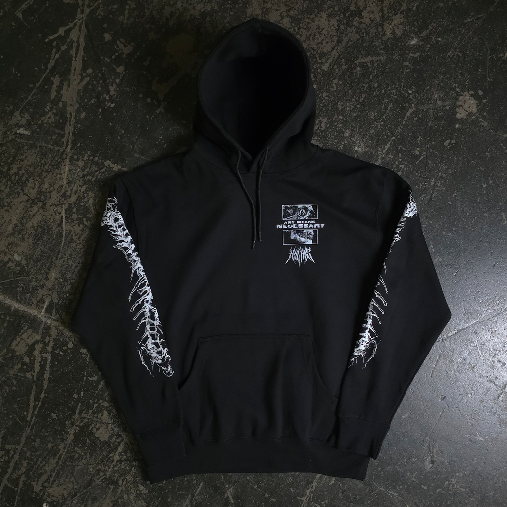 Sudadera con capucha negra "¿Estamos siquiera vivos?"