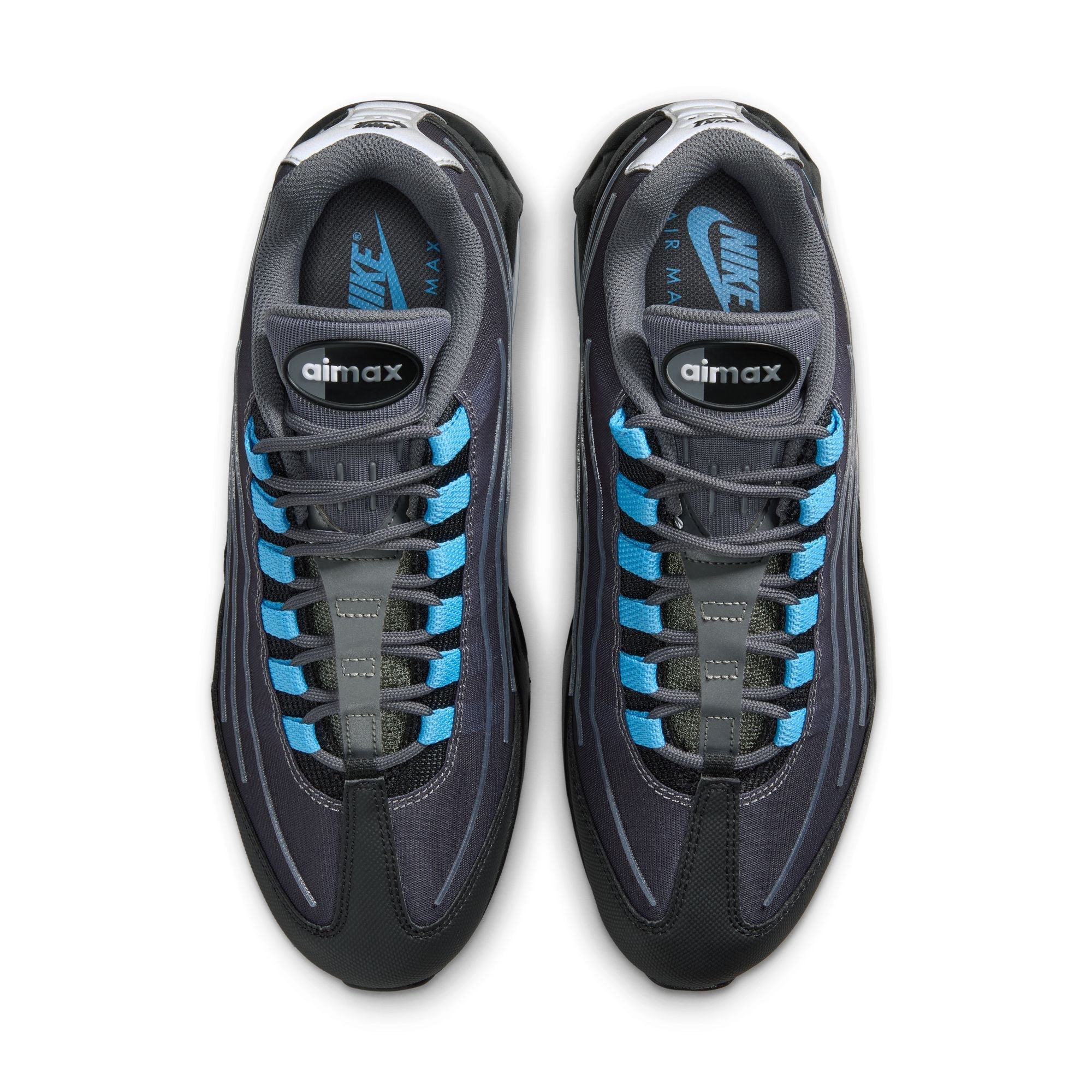 Nike Air Max 95 Tech para hombre - Negro/Azul universitario