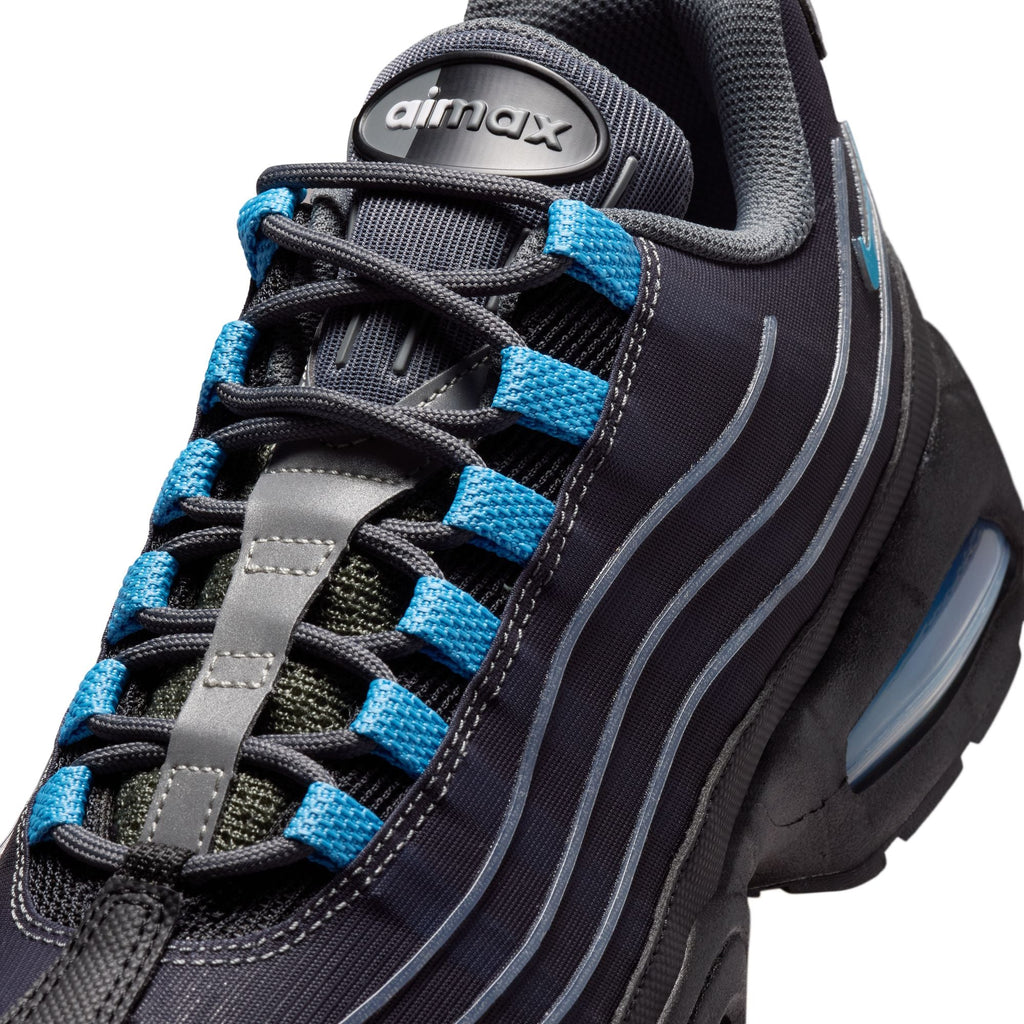 Nike Air Max 95 Tech para hombre - Negro/Azul universitario