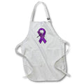 Apron - Cool Purple Ribbon and Dragonfly Lupus Support and Awareness Inspiration
