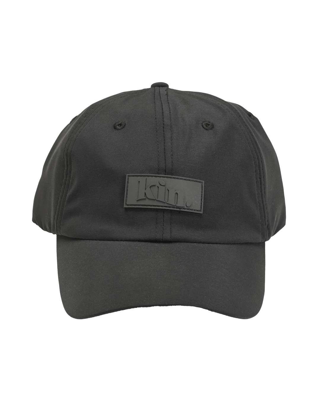 Gorra tipo "Dad Hat" negra impermeable con forro de satén