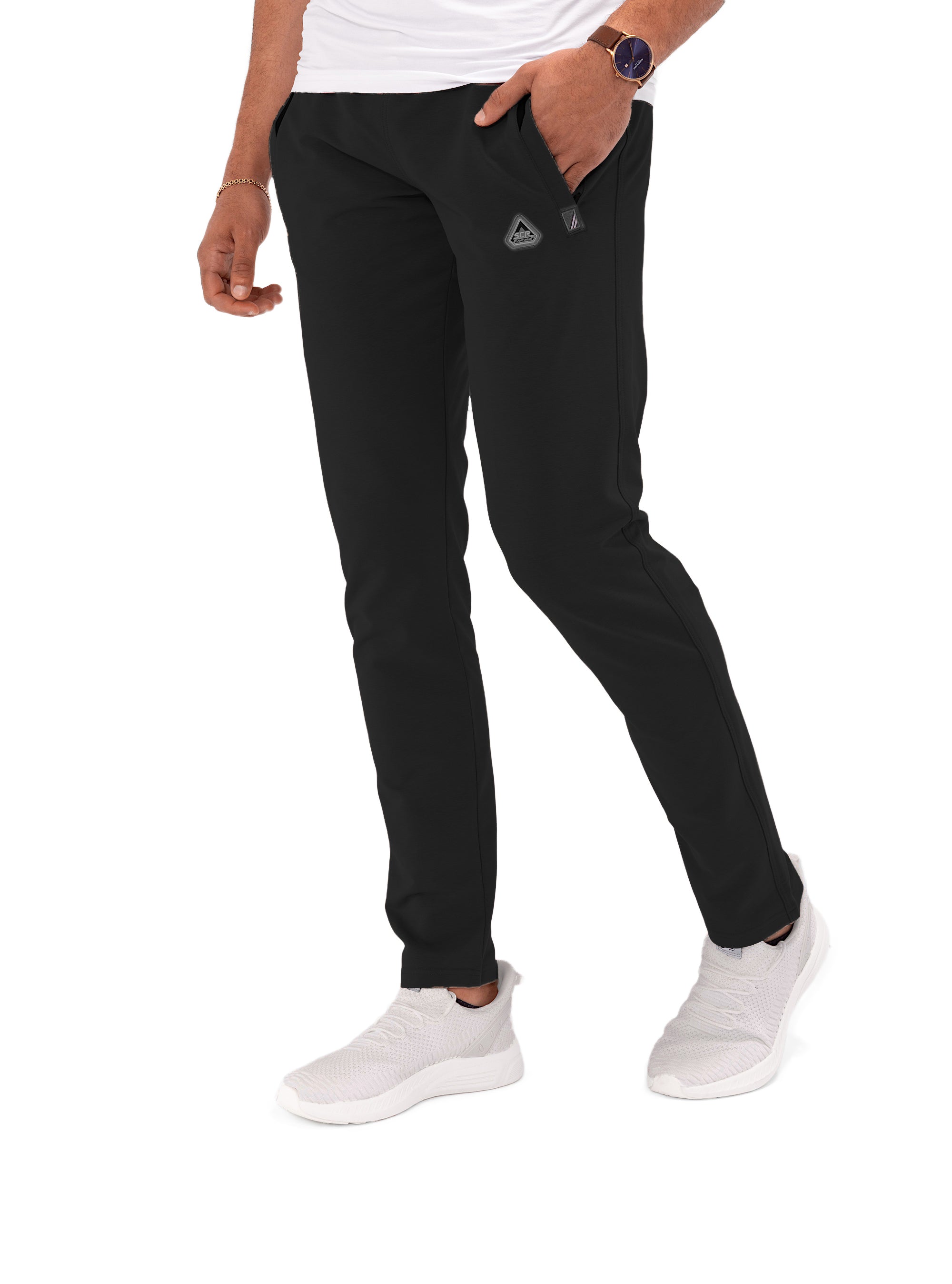 Pantalones de chándal deportivos cómodos para todo el día - Con forma cónica (Talla alta)