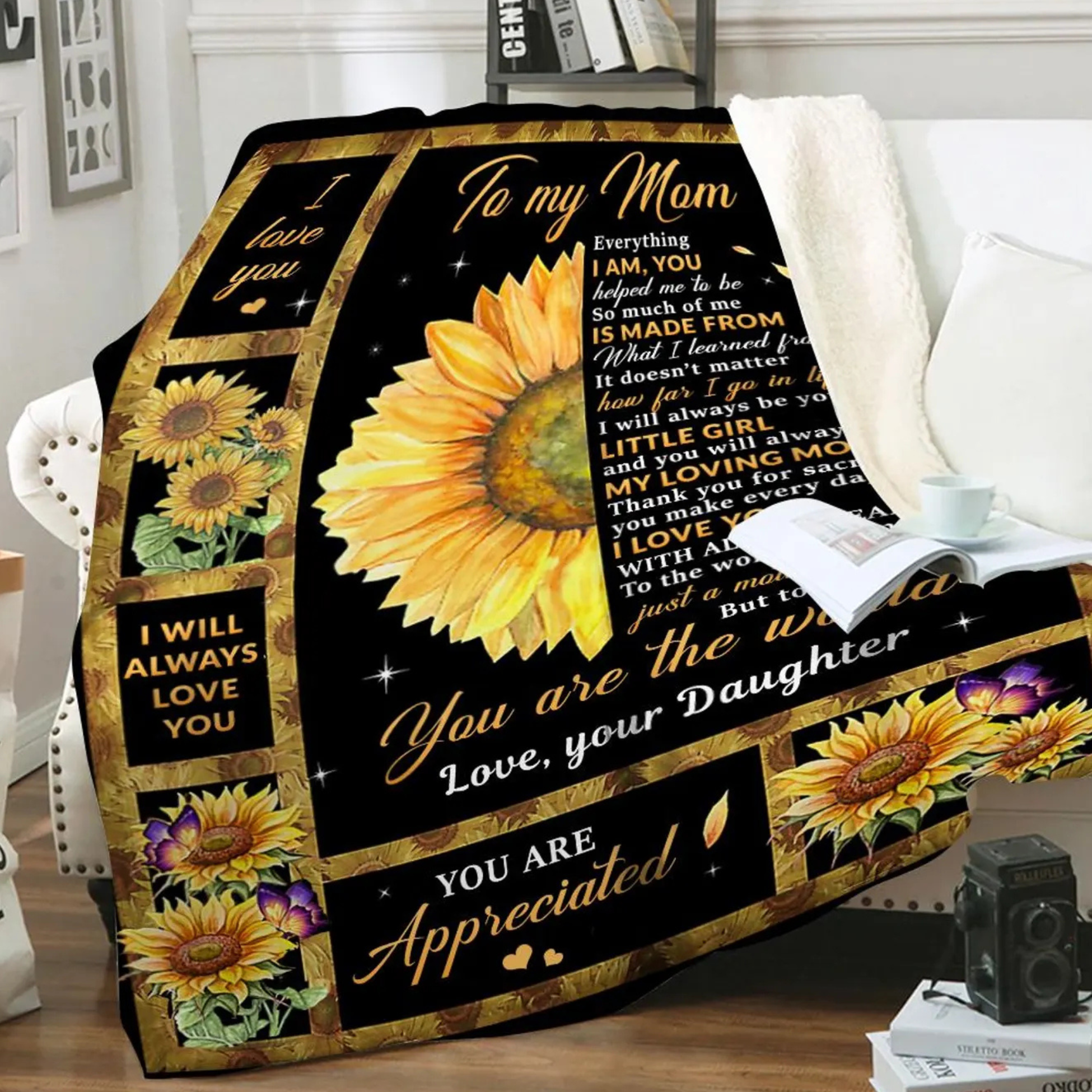 Special Gift For Mom Blanket - From Daughter