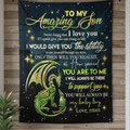 To My Beloved Son Blanket – A Special Reminder of Love from Mom