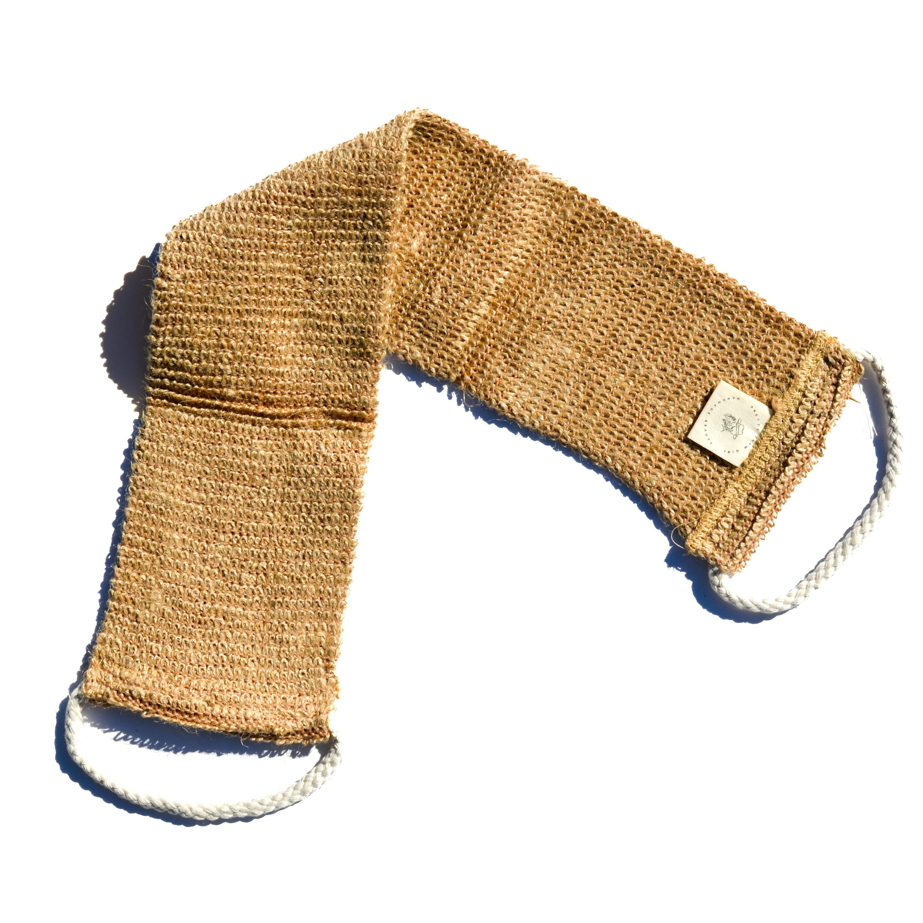 Exfoliante de espalda de sisal en tira