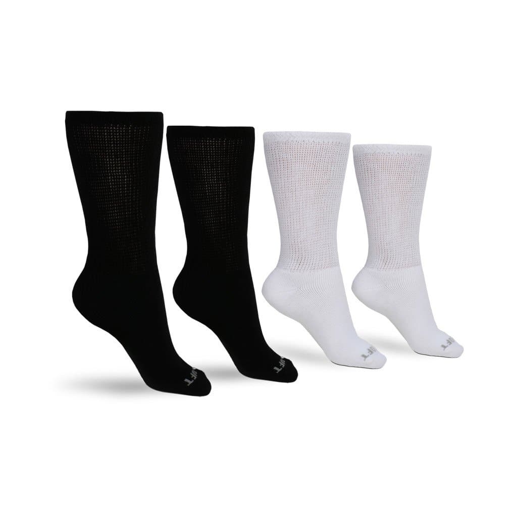 Calcetines Diabéticos Ultra Suaves a Media Pantorrilla para Hombre (4 Pares)
