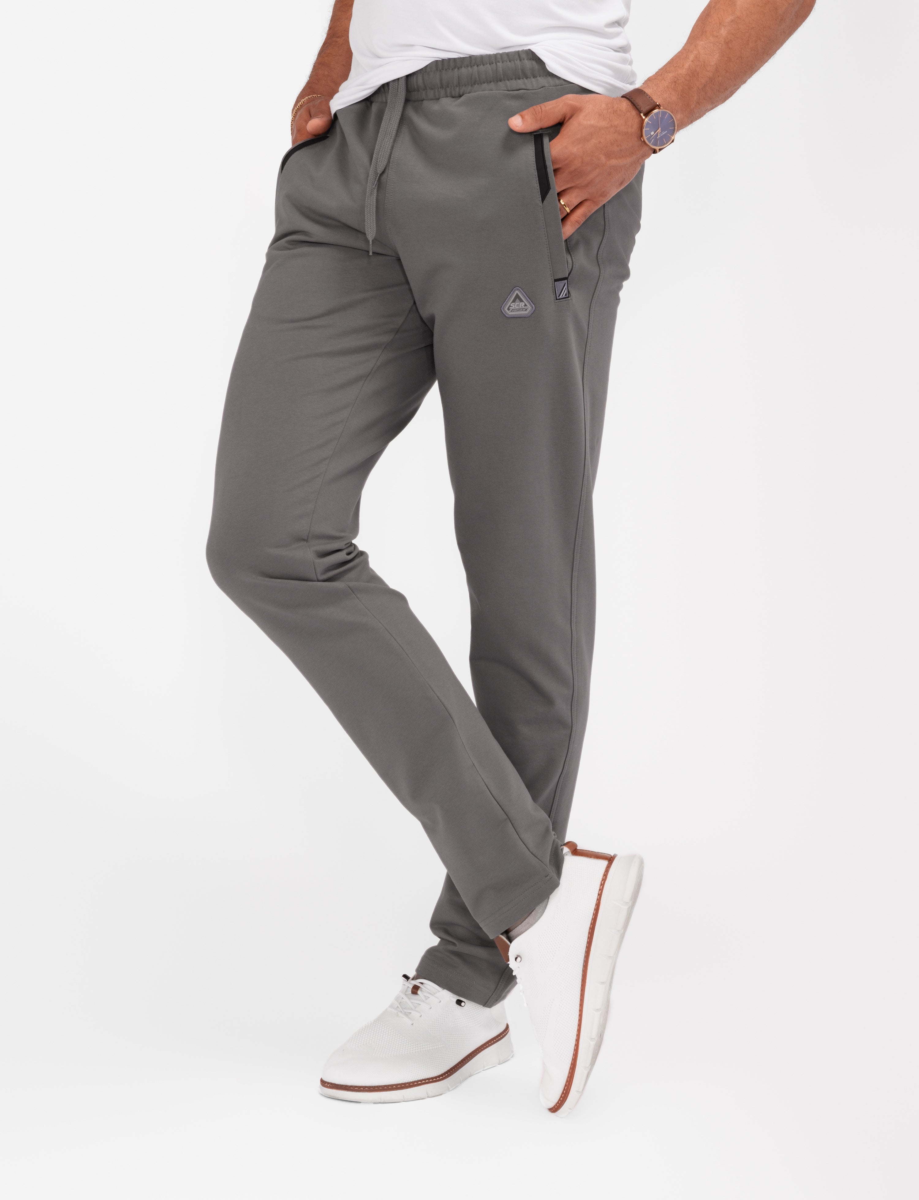 Pantalones de chándal deportivos cómodos para todo el día - Con forma cónica (Talla alta)