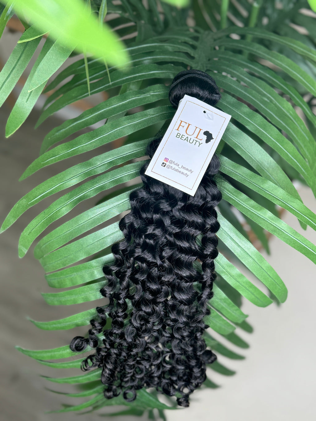 Paquete de cabello rizado italiano tramado