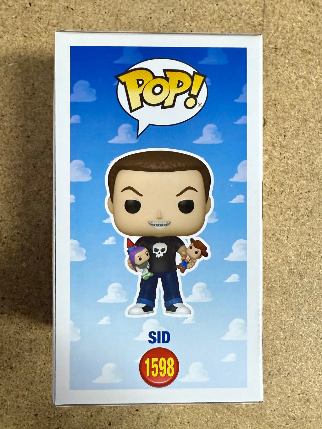 Funko Pop! Disney Pixar Sid Holding Woody & Buzz Lightyear #1598 Toy Story 30th