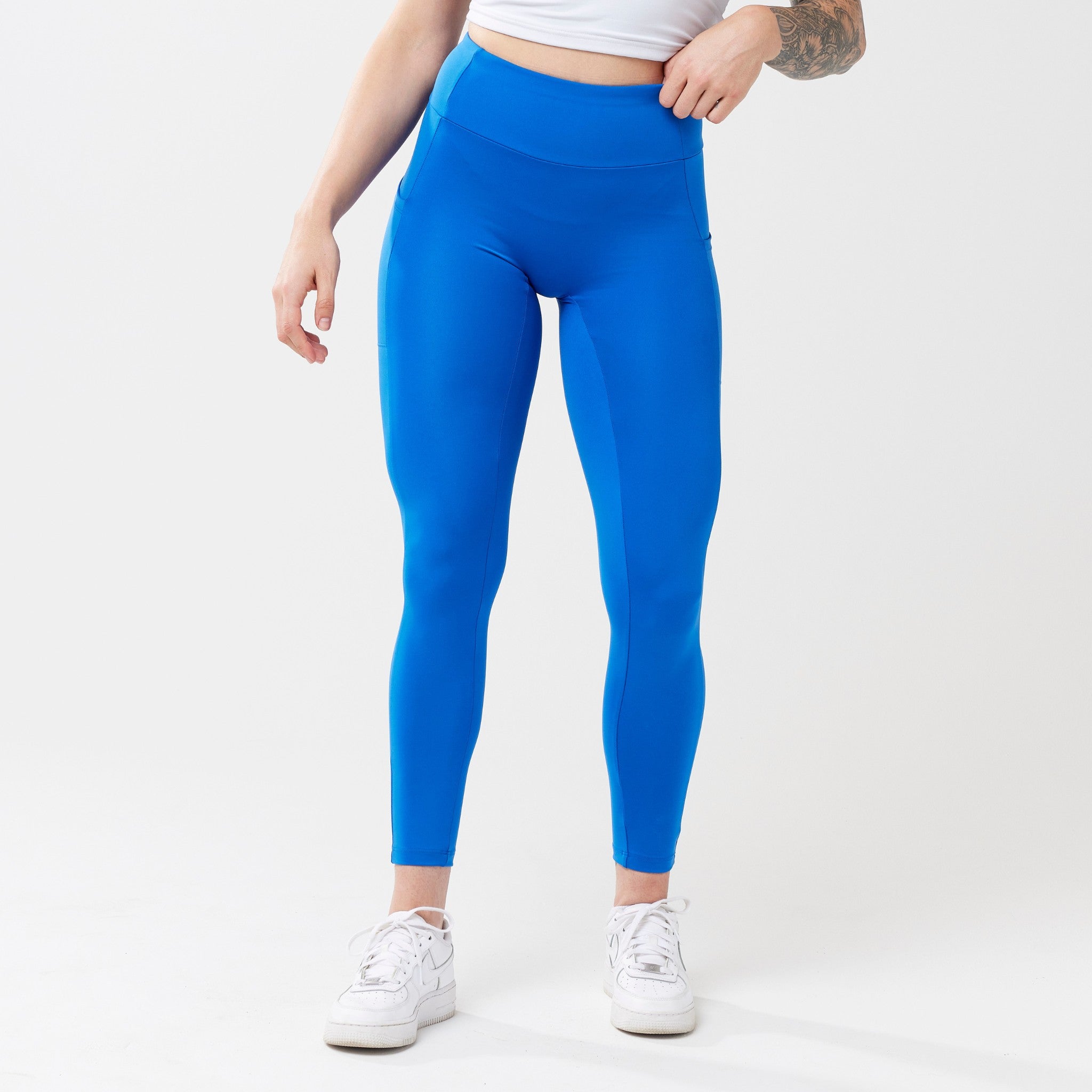 Leggings de cintura alta StayUP™ con bolsillo - Azul cobalto