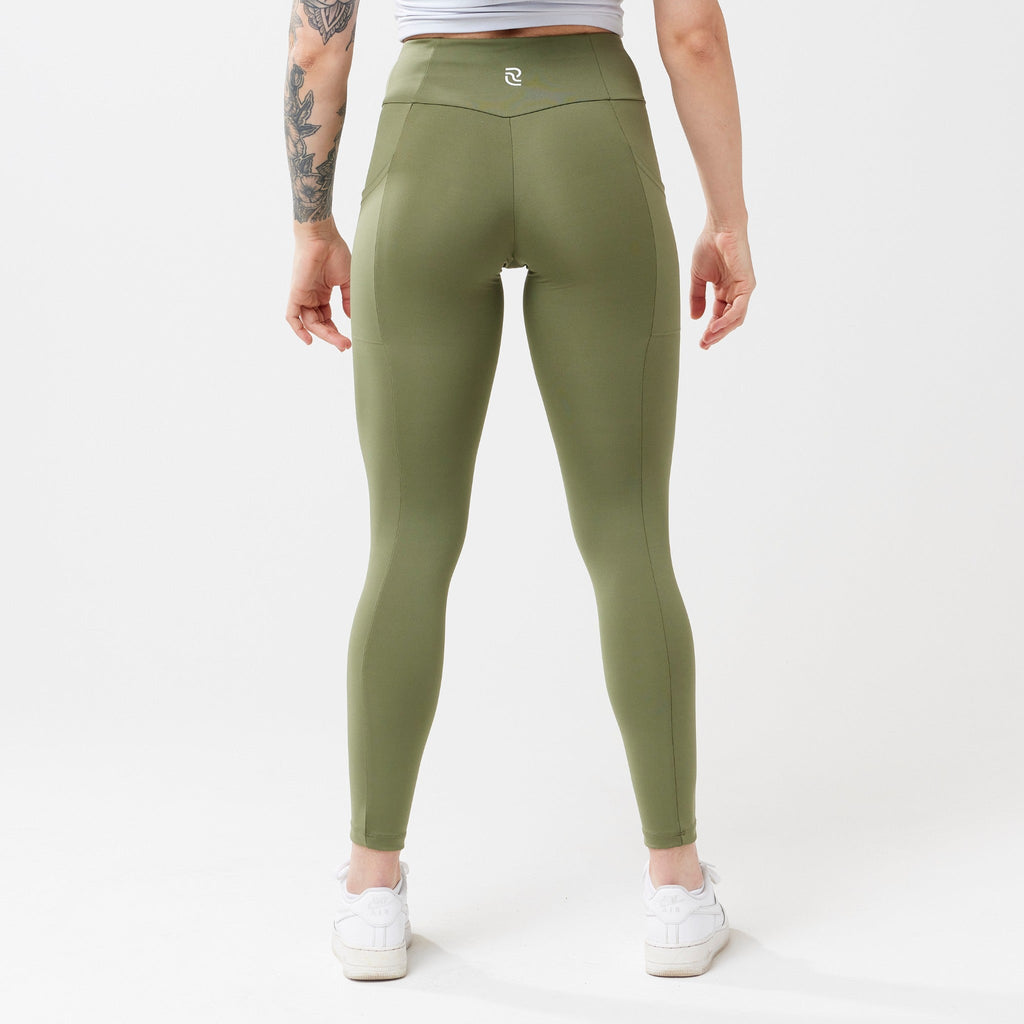 Leggings de tiro alto StayUP™ con bolsillo - Salvia