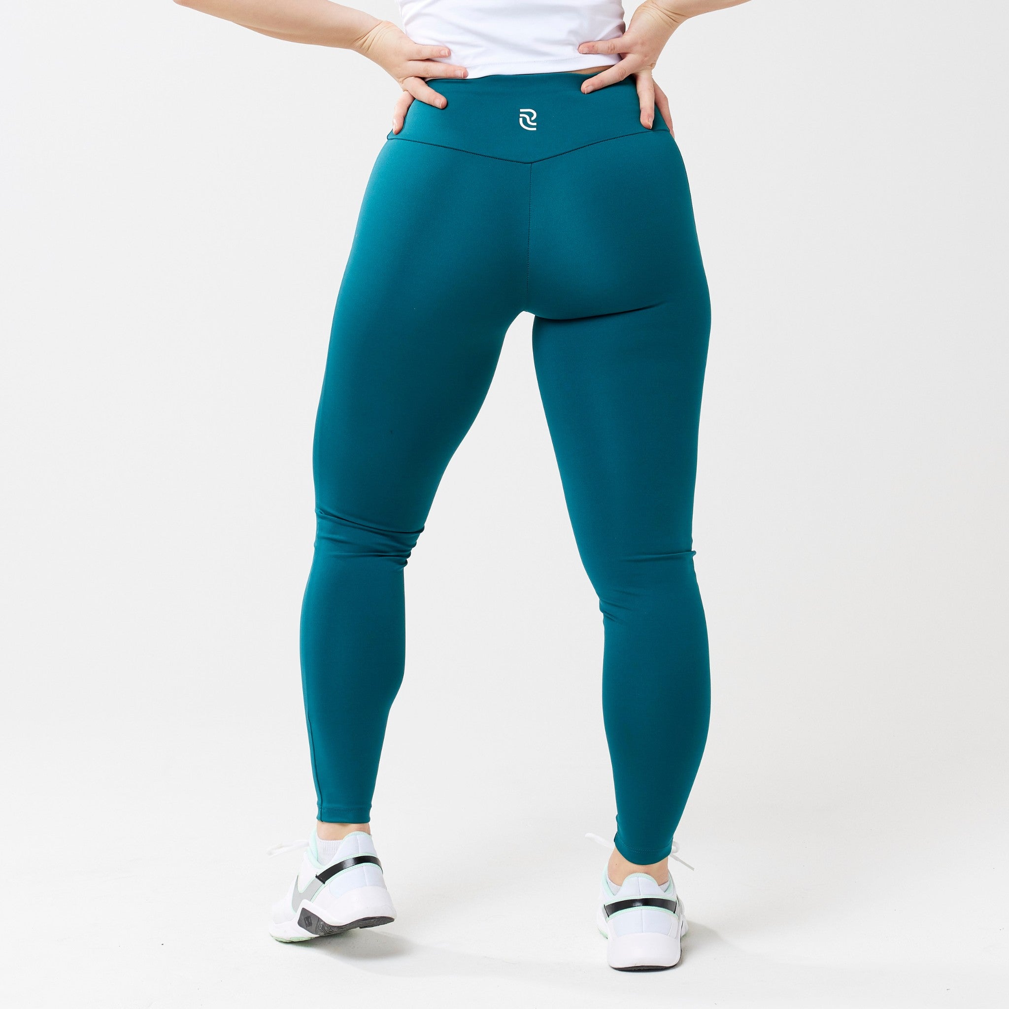 Calzas de tiro alto StayUP™ - Verde azulado intenso