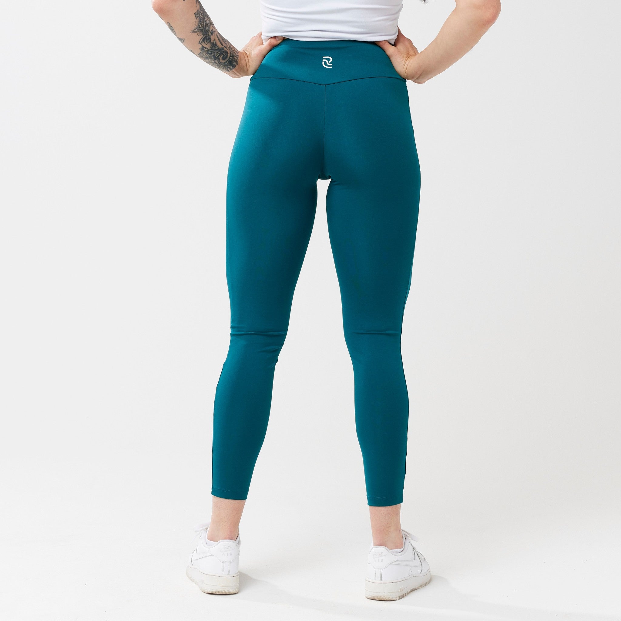 Calzas de tiro alto StayUP™ - Verde azulado intenso