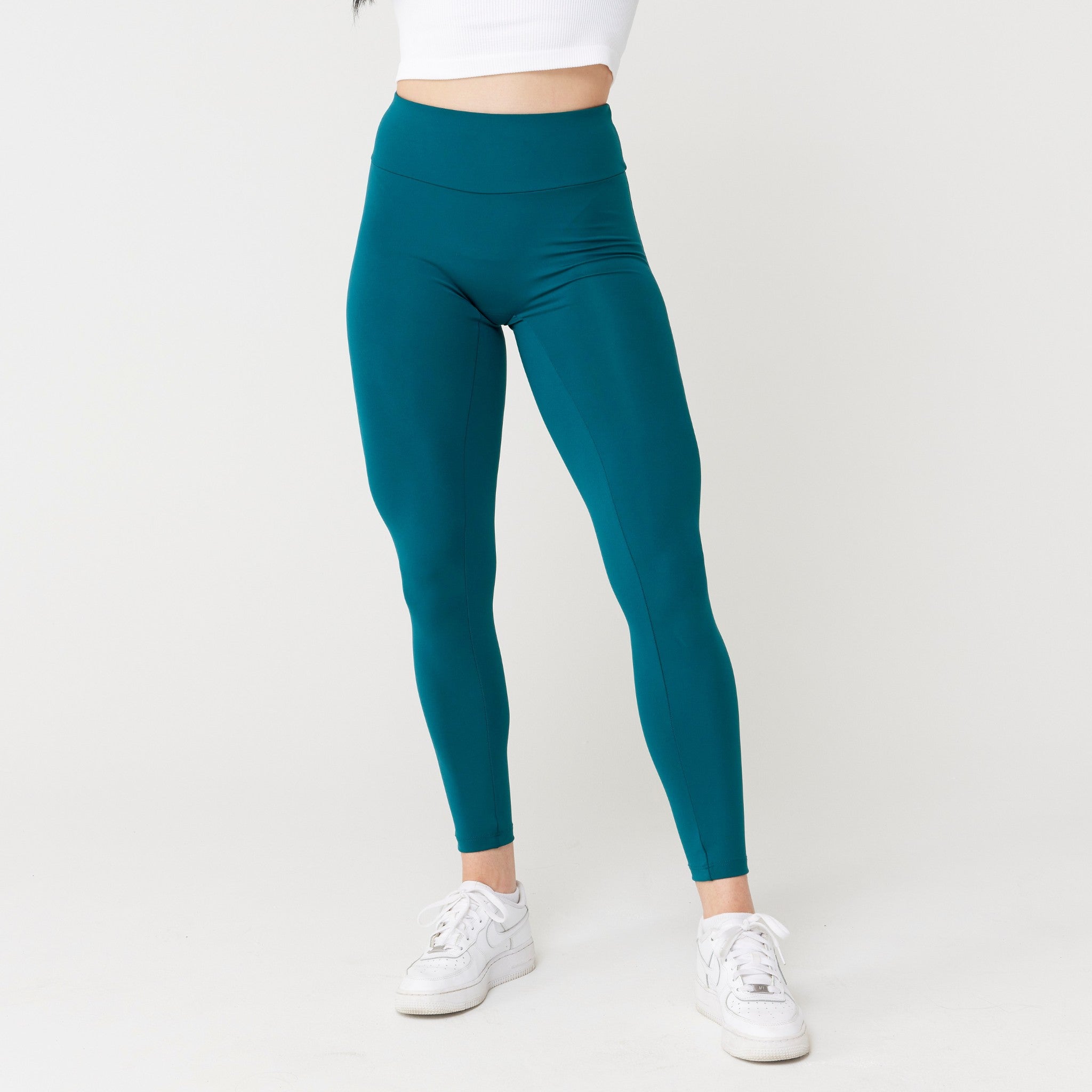 Calzas de tiro alto StayUP™ - Verde azulado intenso