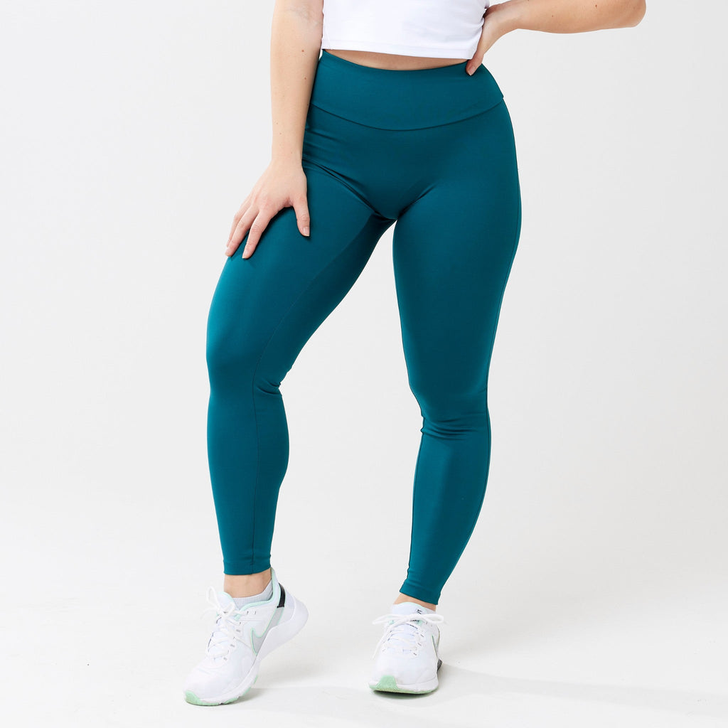 Calzas de tiro alto StayUP™ - Verde azulado intenso