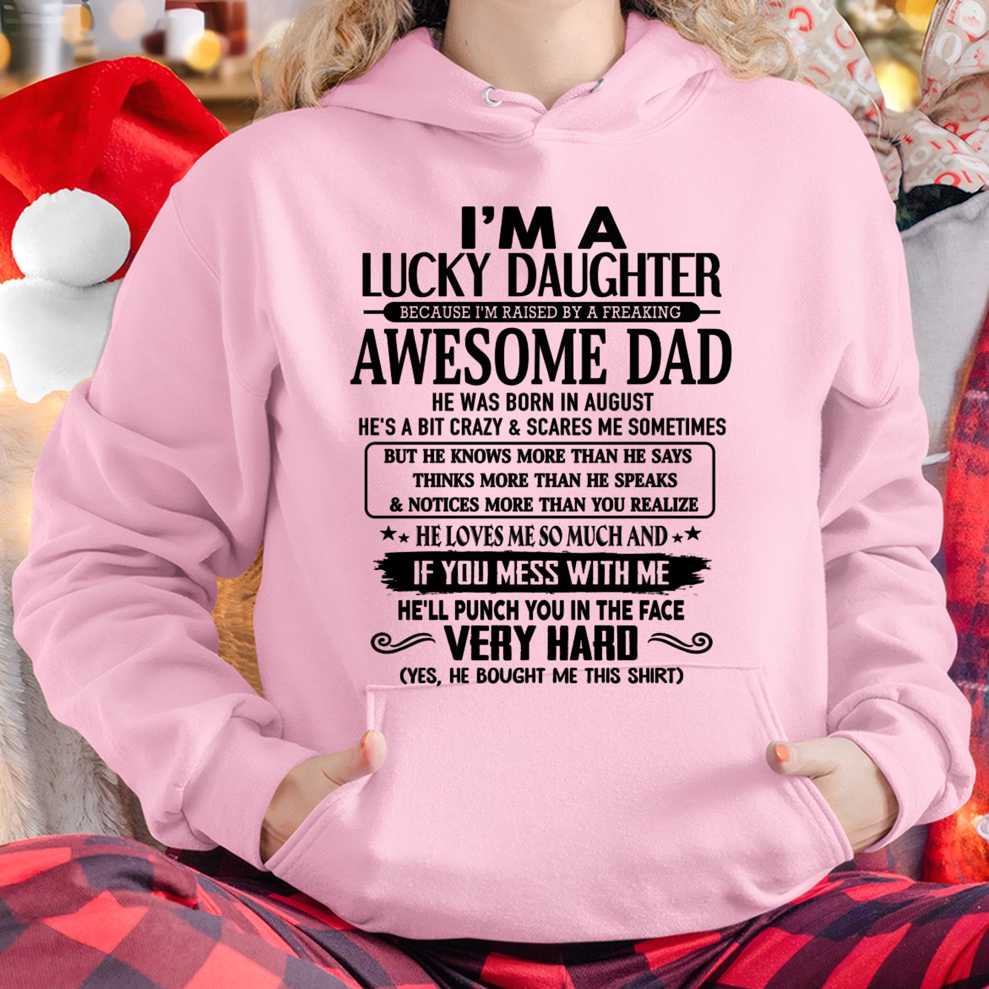 Agosto - Soy una hija afortunada - Regalo para mi hija de papá - NGHL08 (SKU-TLUCKYDD-08)