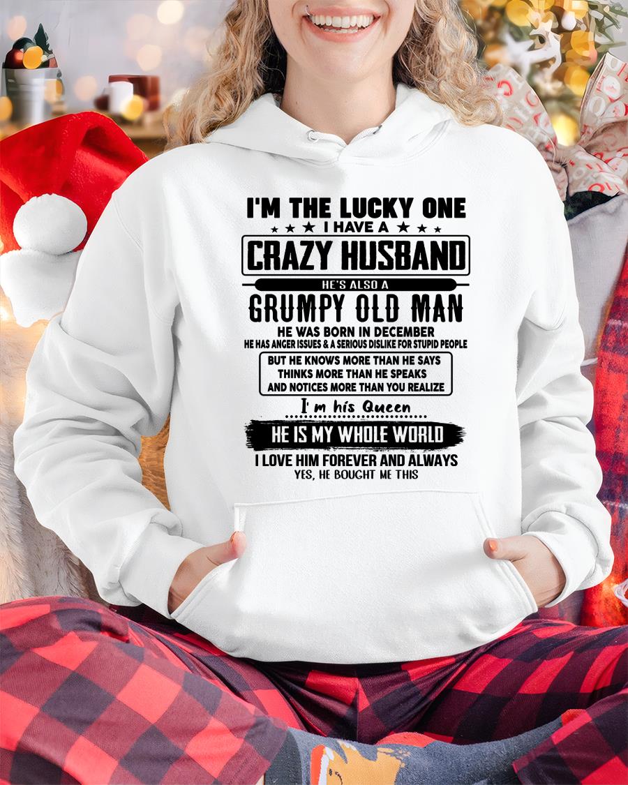 December - I am Lucky One I Have A Crazy Husband - Gift for Wife From Husband - NGHL12 (SKUT-LUCKYONE-12)