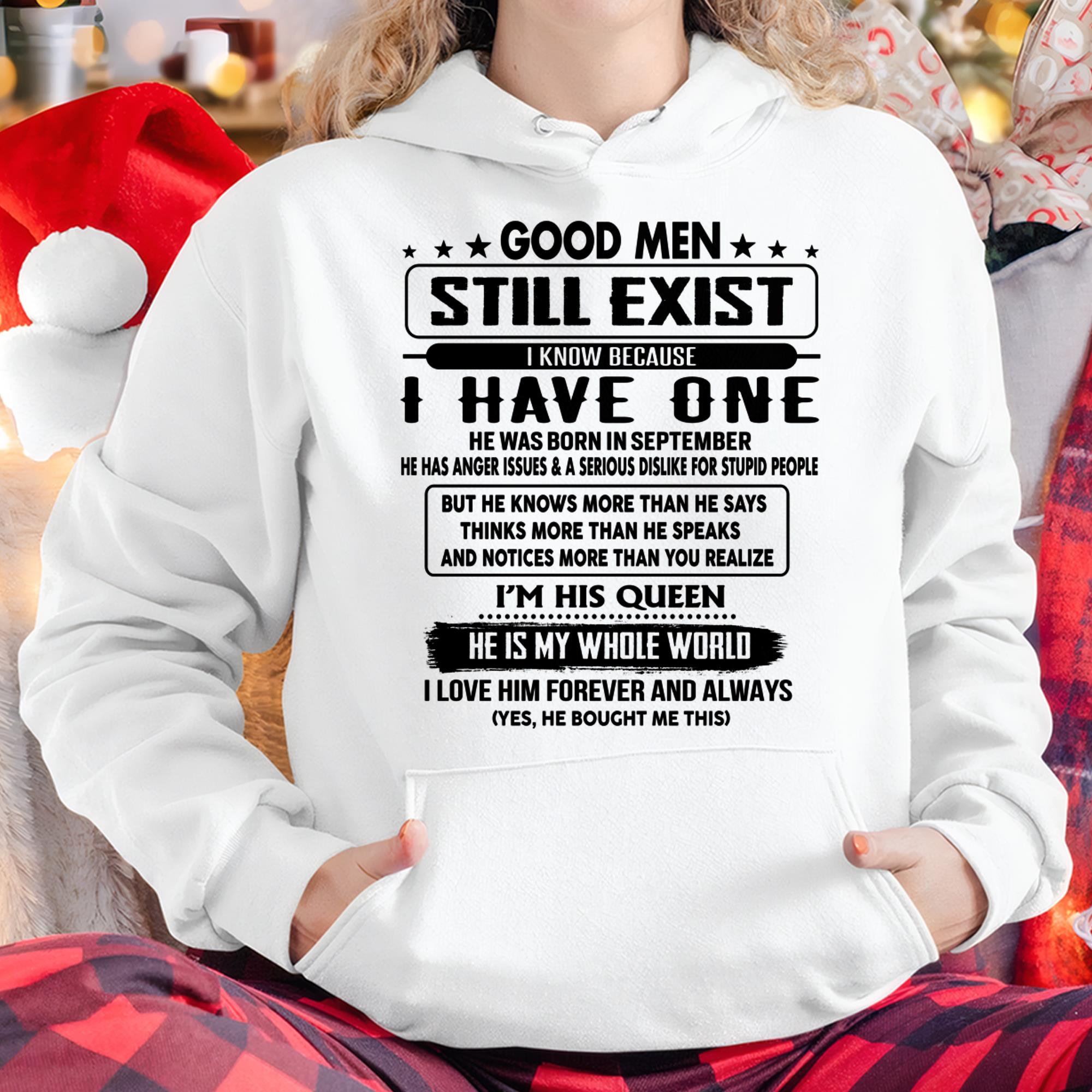 September - Good men Still Exist - gift for your girlfriend, wife from Husband - NGHL09 (SKU-GM-09)