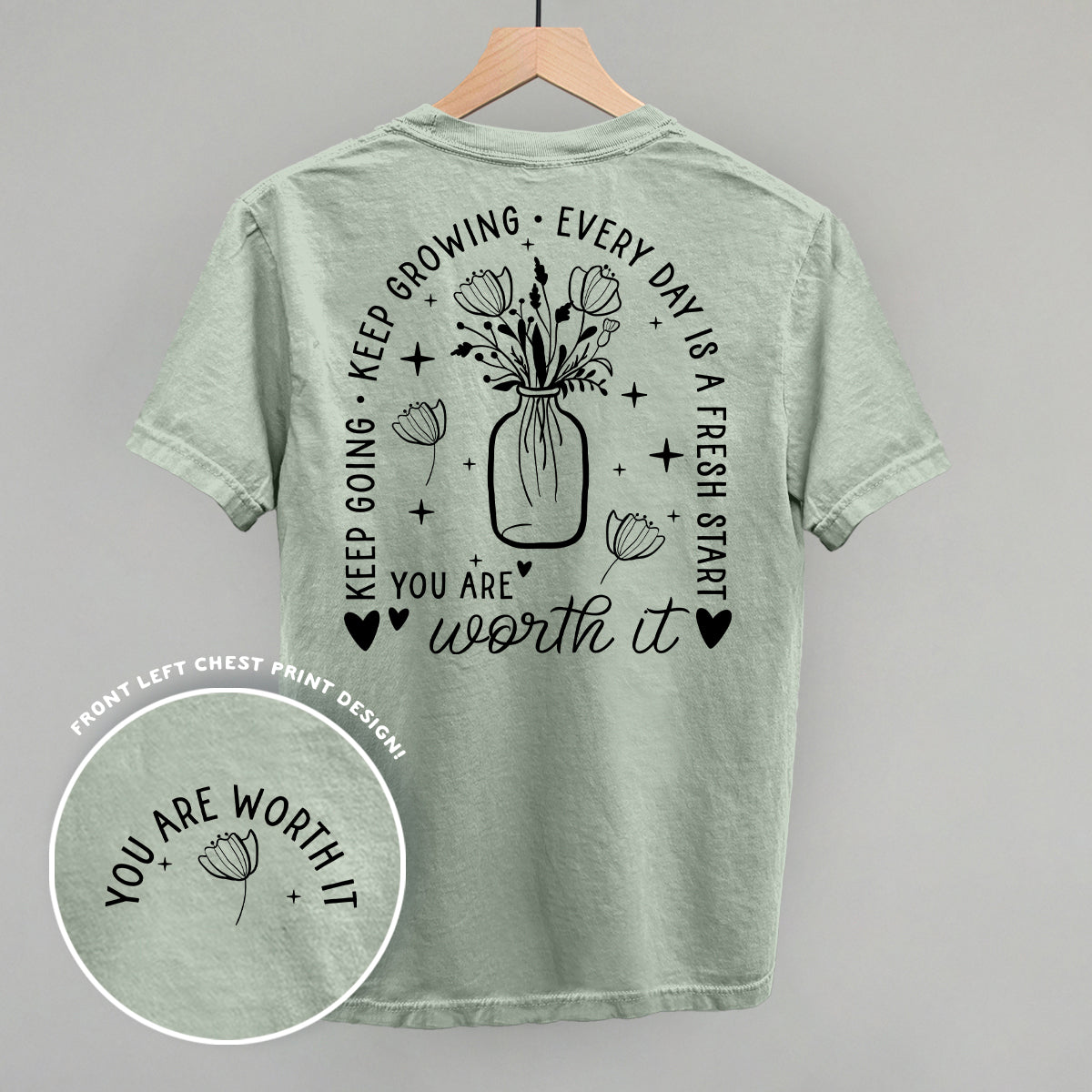 Te lo mereces floral negro (estampado trasero)