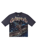 Camiseta Godspeed Liberty Cruiser Boxy - Azul marino
