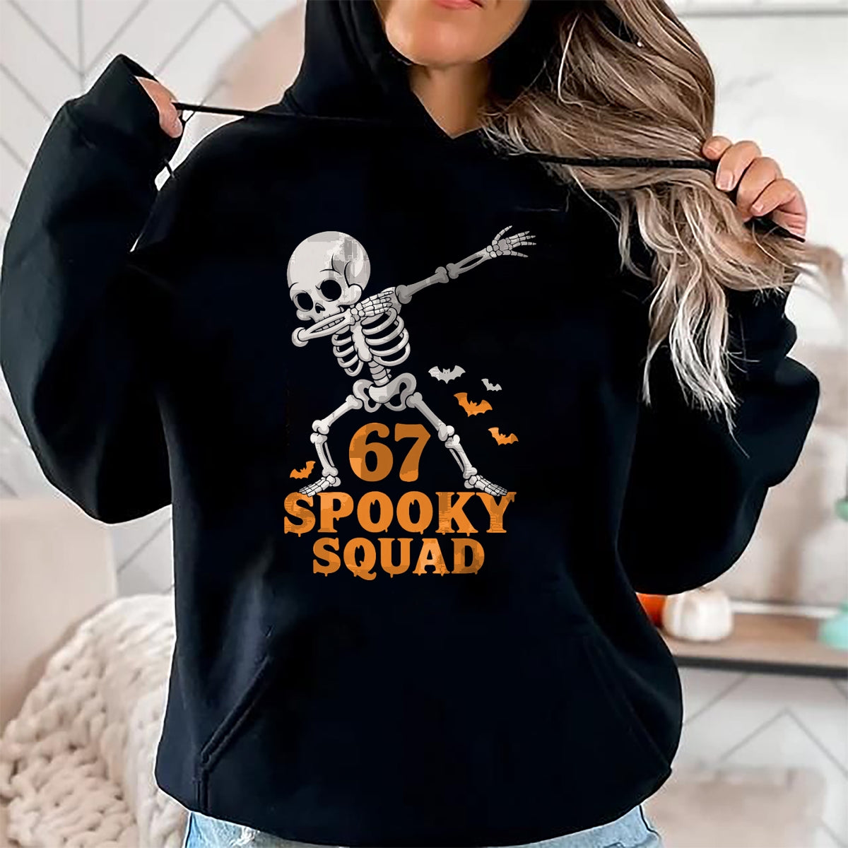 67 Humor de Memes 6-7 Divertida camiseta de Halloween con el seis y el siete - Camiseta/Sudadera con capucha unisex de Halloween - NGHL00