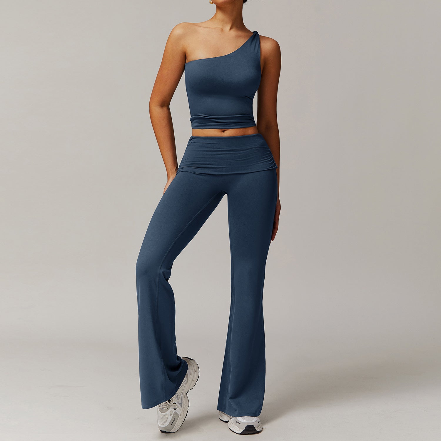 Sollinarry Yoga Cepillado Ropa de Yoga Casual Cómoda para Mujer Conjunto Deportivo para Correr y Entrenamientos