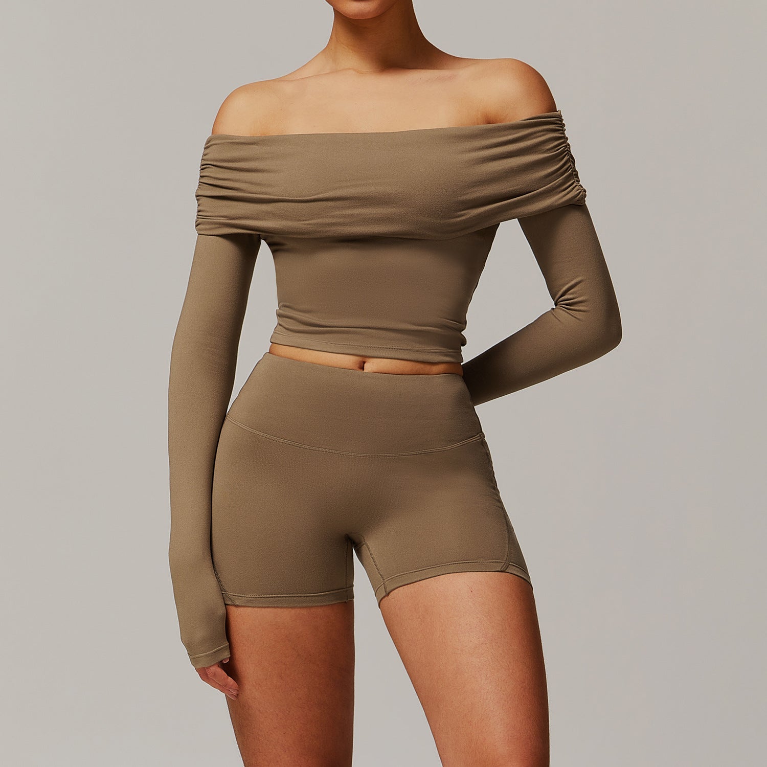 Sollinarry Yoga Cepillado Ropa de Yoga Casual Cómoda para Mujer Conjunto Deportivo para Correr y Entrenamientos