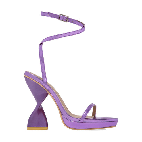 Sandalias de tacón alto grueso doradas, verdes, moradas, de 11 cm, talla grande, con plataforma delantera de 2 cm, para mujer, zapatos de tacón para caminar, talla grande